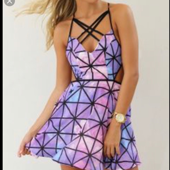 Sabo Skirt purple dress size XS - Picture 2 of 2